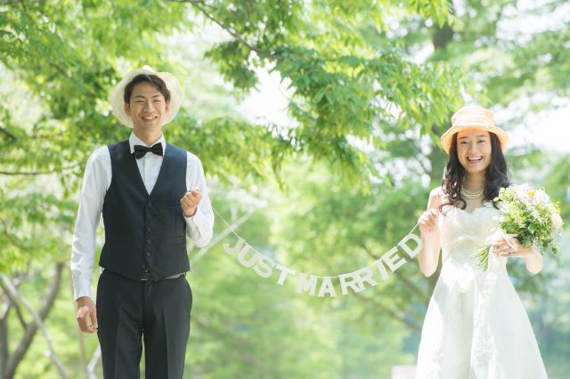 ウェディング ガーランド JUST MARRIED（結婚しました） 結婚 前撮り