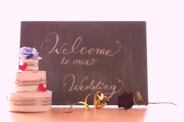 結婚式のウェルカムボードの文字や言葉のアイデアを紹介